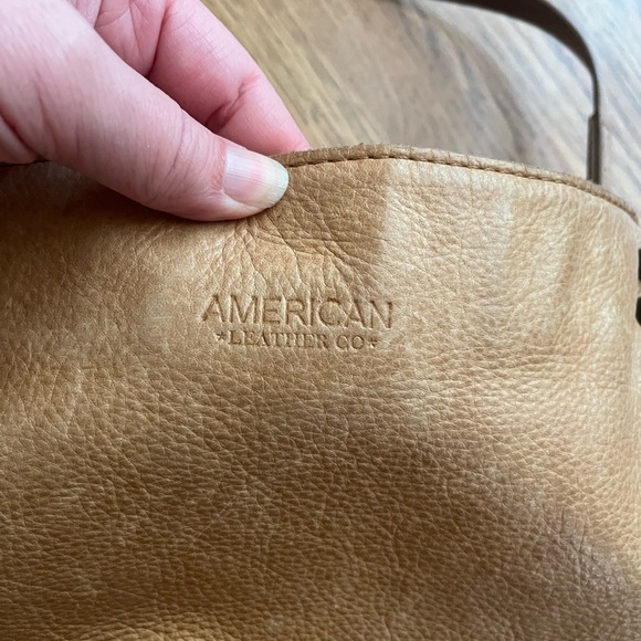 Tan Leather Bag by American Leather Co - Picture 7 of 16